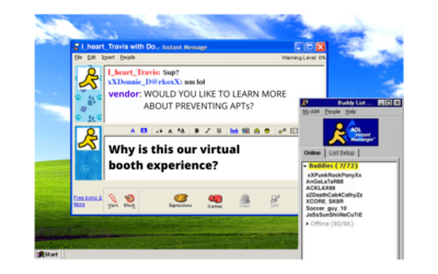 Welcome to AOL Chat Rooms in 1997…Oops I Mean Virtual Booths in 2020!